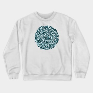 Spiral Snake dark teal Crewneck Sweatshirt